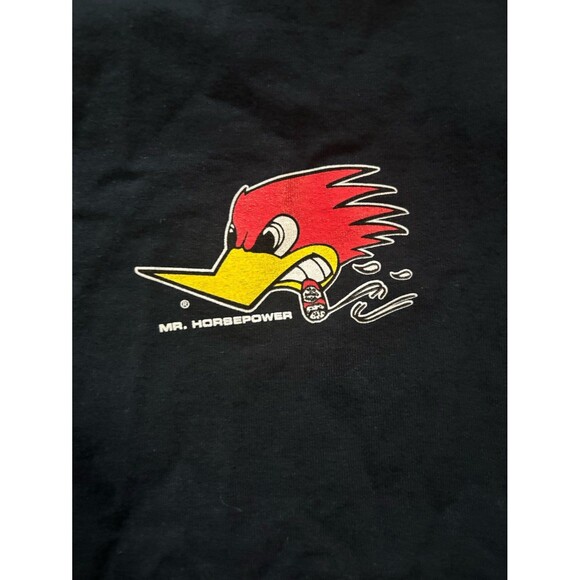 Vintage Mr Horsepower Shirt Mens XL Black Clay Smith Speed Shop Woodpecker Logo - Picture 4 of 7
